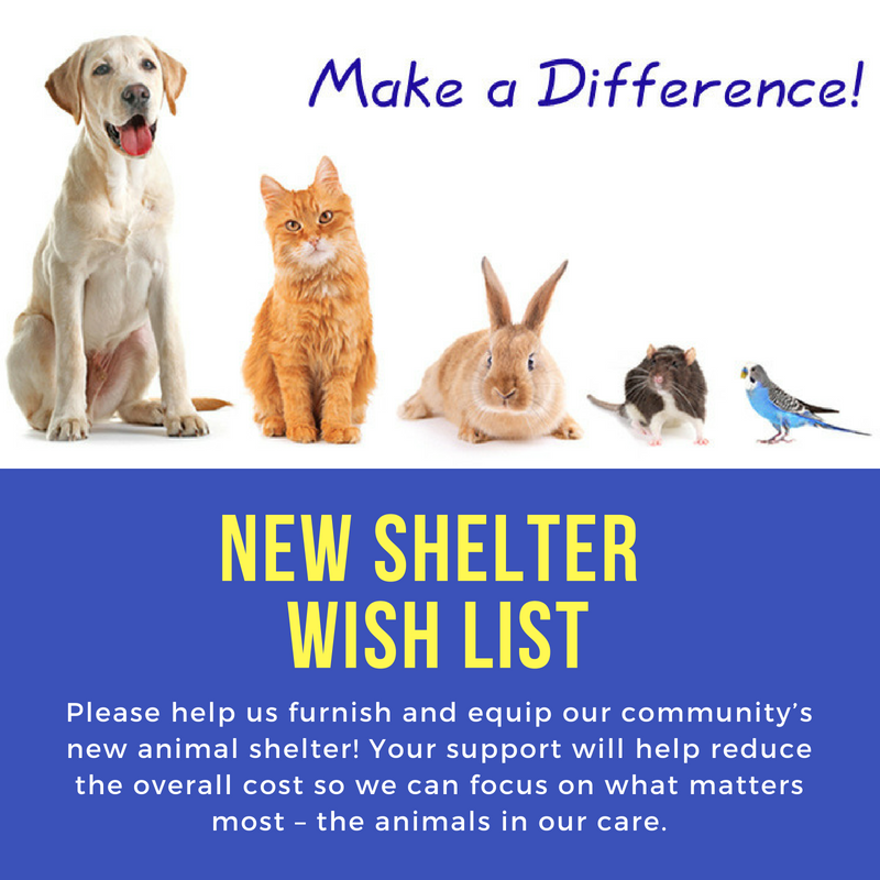 Make a Difference! - Upper Peninsula Animal Welfare Shelter