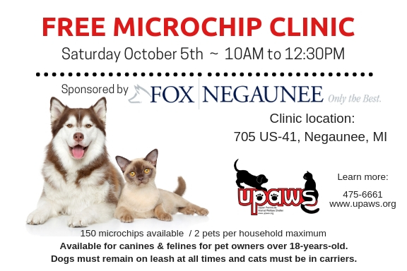dog microchip clinic near me